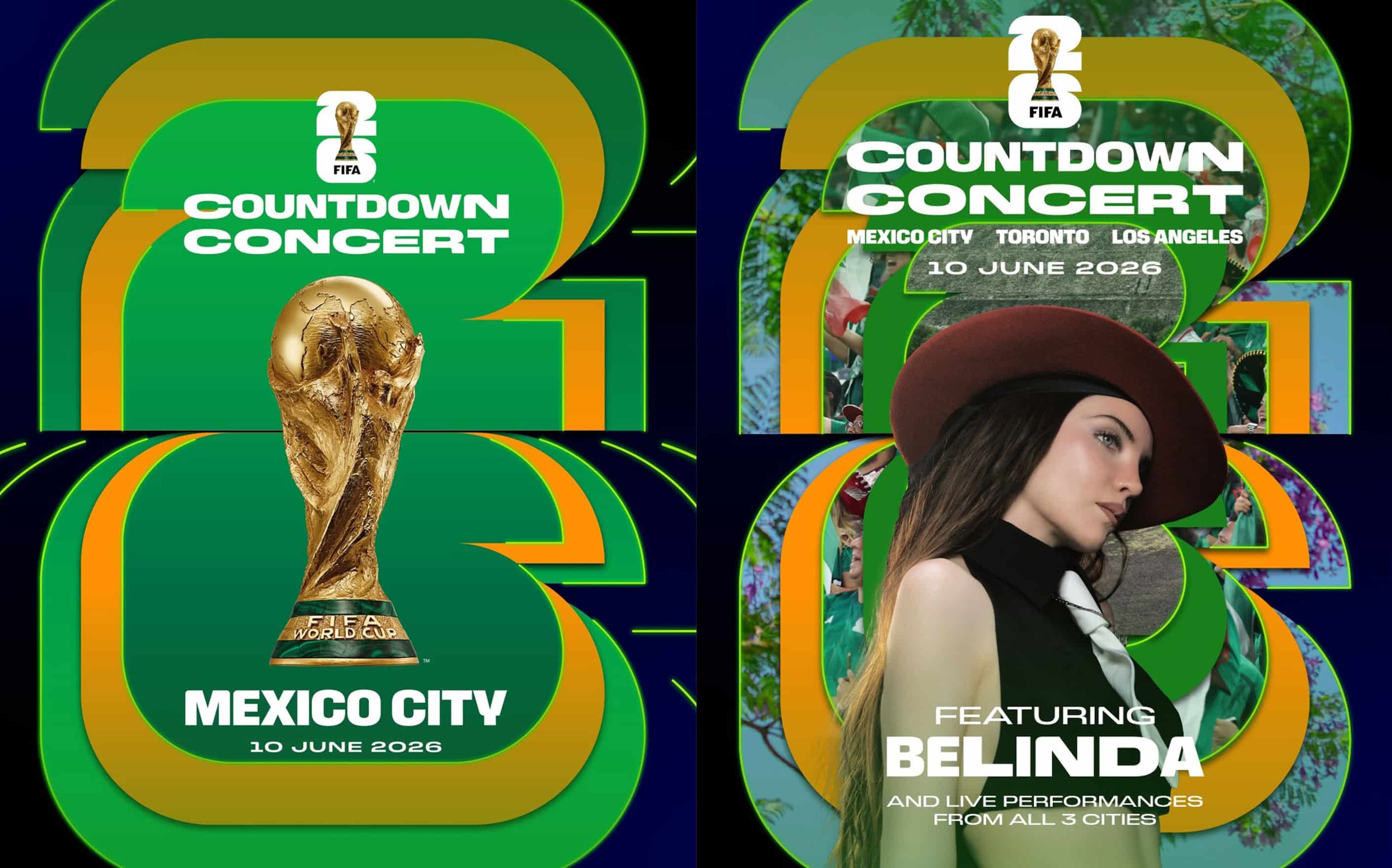 Belinda y Los &Aacute;ngeles Azules encabezar&aacute;n concierto previo al Mundial 2026 en CDMX