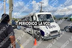 Susto masivo en transporte urbano