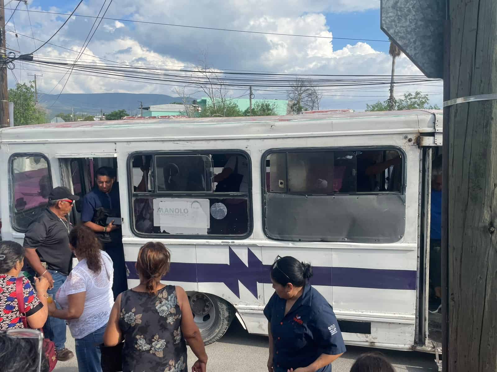 Susto masivo en transporte urbano