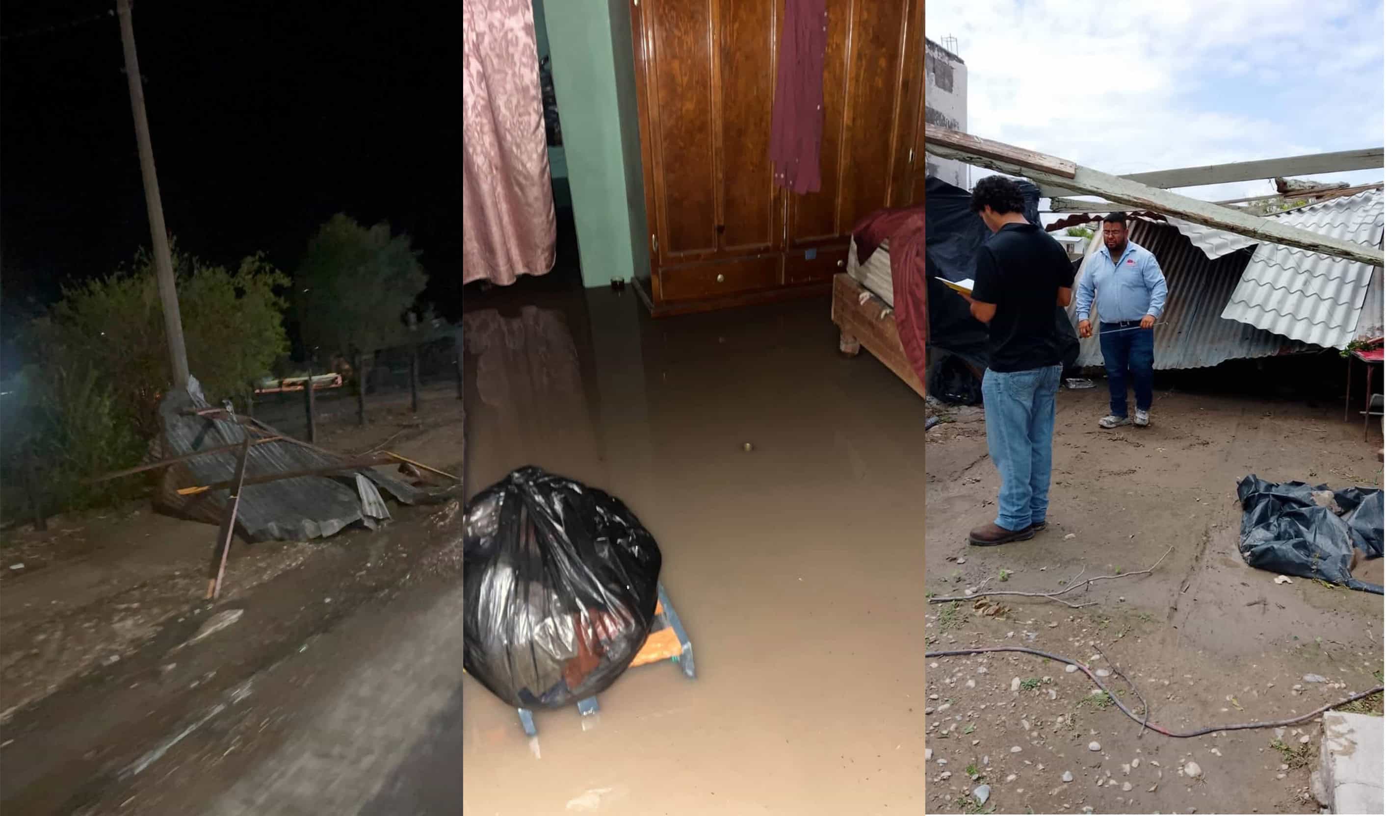Tormenta provoca da&ntilde;os en comunidades de Progreso