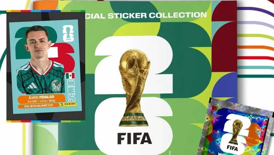 Panini anuncia actualizaci&oacute;n de estampas del &aacute;lbum del Mundial 2026; Fidalgo entre las figuras