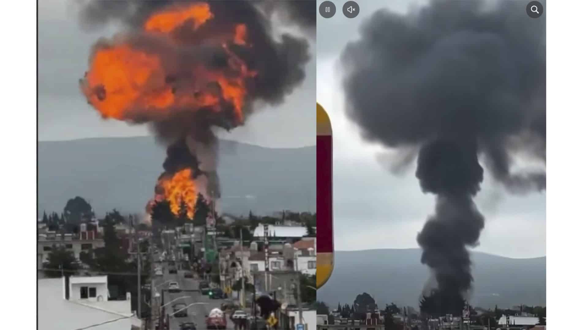 Tepeaca: M&aacute;s de 2,000 evacuados tras incendio por explosi&oacute;n