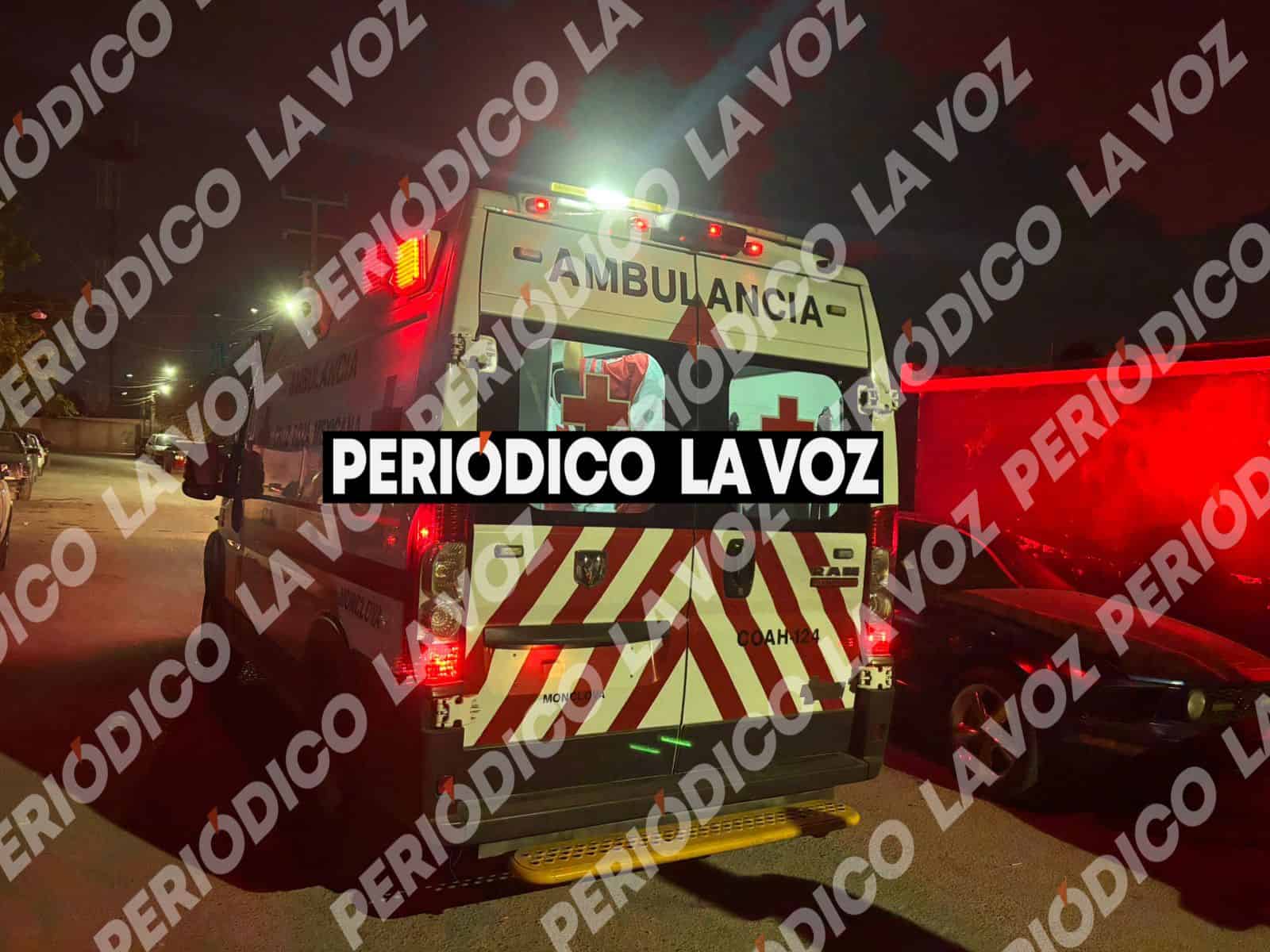 Motociclista se lesiona tras accidente en Monclova