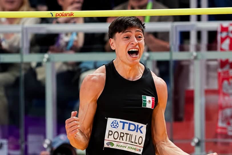 Erik Portillo logra medalla de plata en salto de altura en Roma