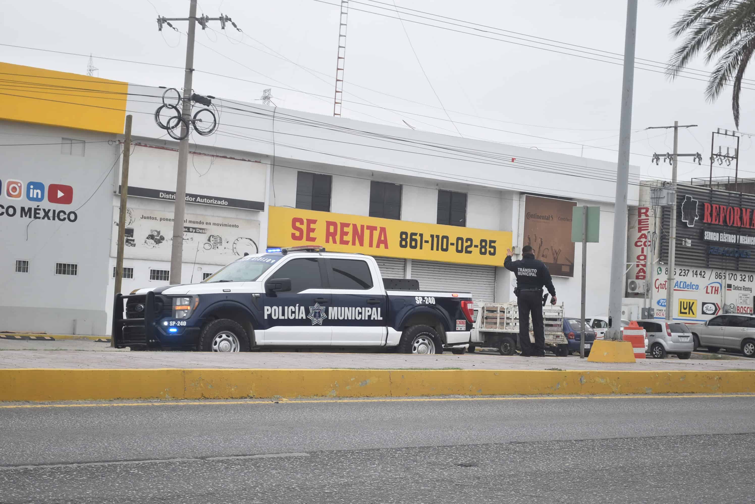 Motociclista lesionado tras accidente en Monclova