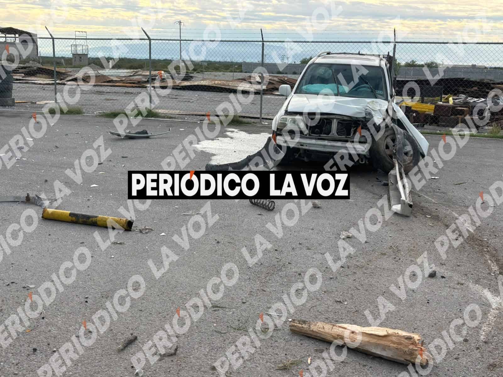 Hombre sufre accidente en el Libramiento de Frontera