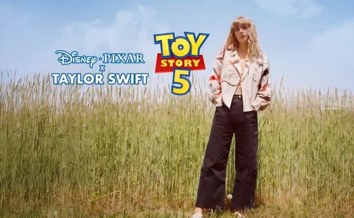 Taylor Swift sorprende con tema para Toy Story 5 y comparte entra&ntilde;able video de su infancia