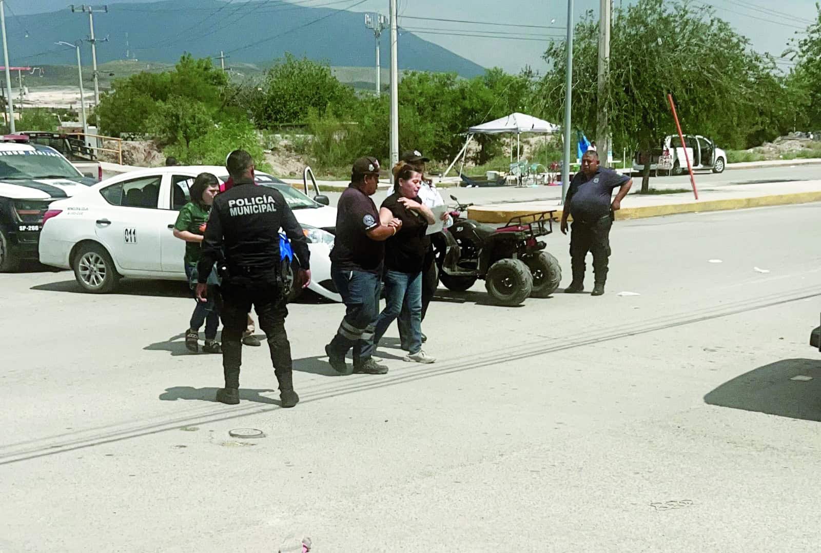 Accidente de cuatrimoto deja dos lesionados en Monclova