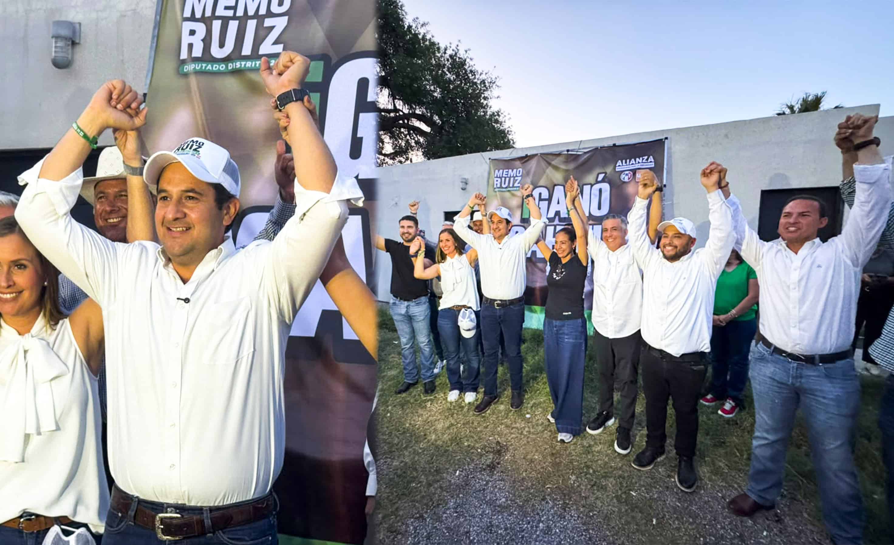 Memo Ruiz celebra su virtual triunfo como diputado local en Piedras Negras