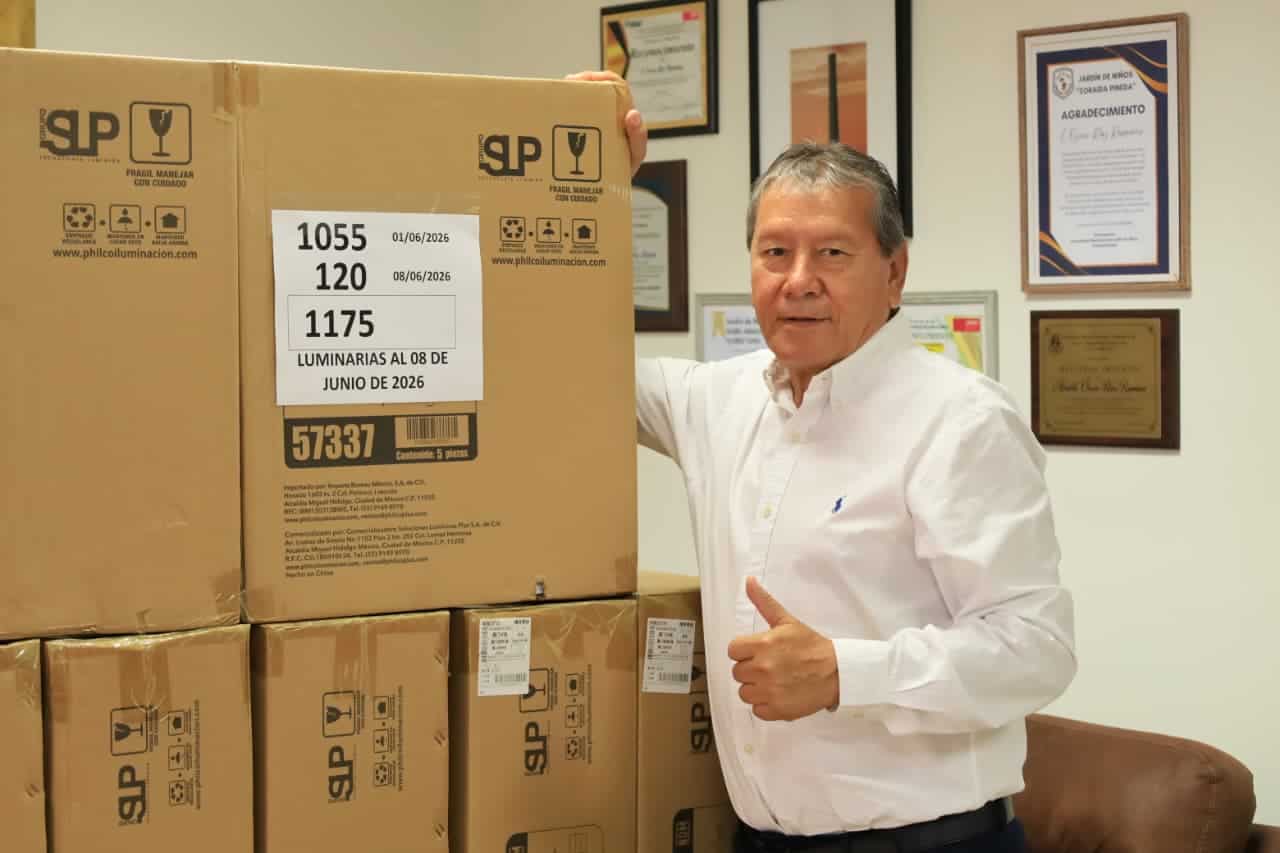 &Oacute;scar R&iacute;os Ram&iacute;rez avanza en modernizaci&oacute;n del alumbrado p&uacute;blico en San Juan de Sabinas