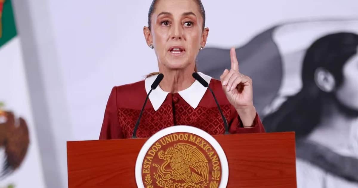 Claudia Sheinbaum rechaza denuncia del PAN contra AMLO en conferencia