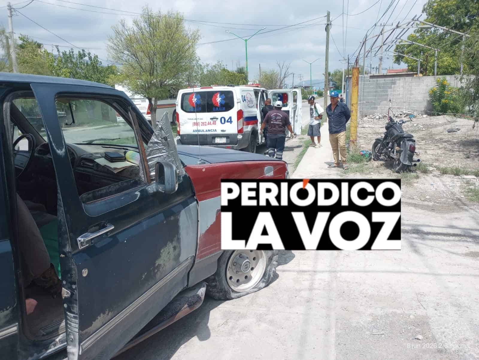 Tumba a dos de motocicleta