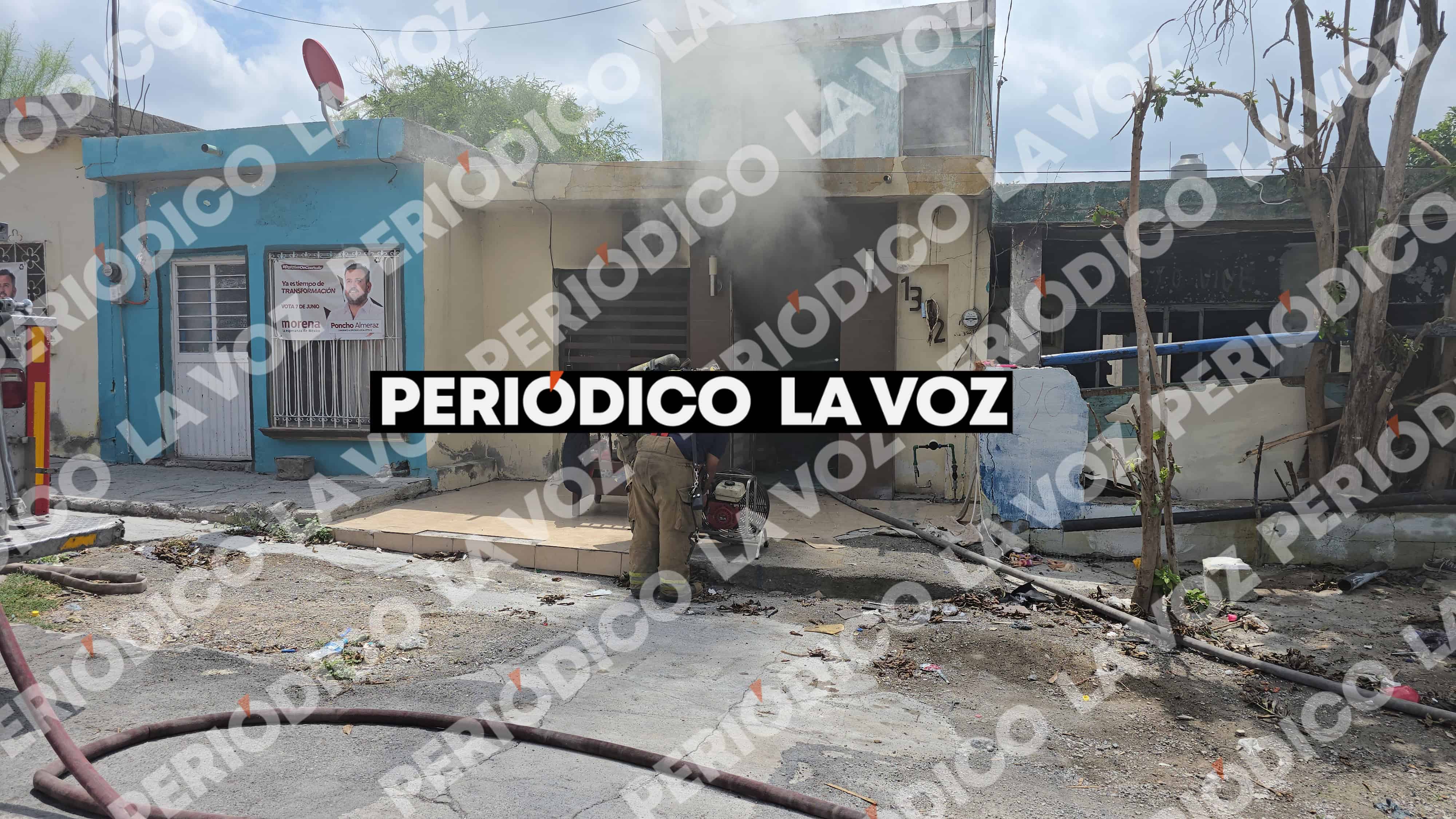 Incendio en Monclova: Bomberos controlan siniestro en la colonia Primero de Mayo