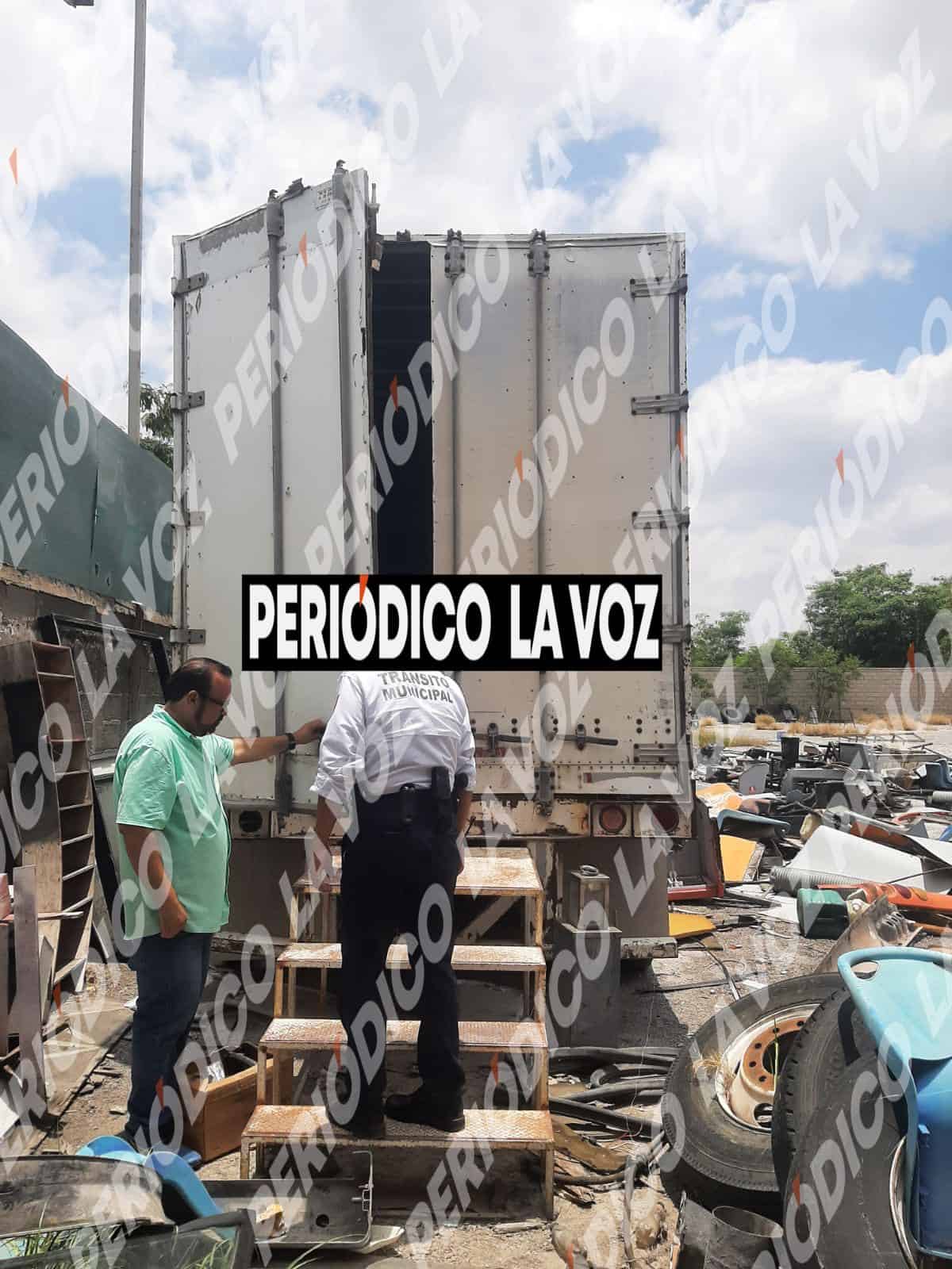 Saquean taller de camiones