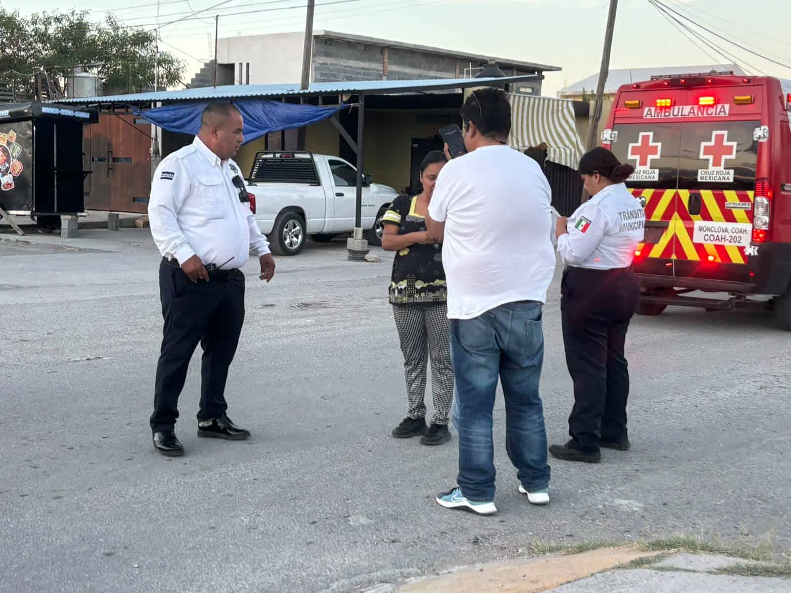 Accidente de motocicleta deja un lesionado en Monclova