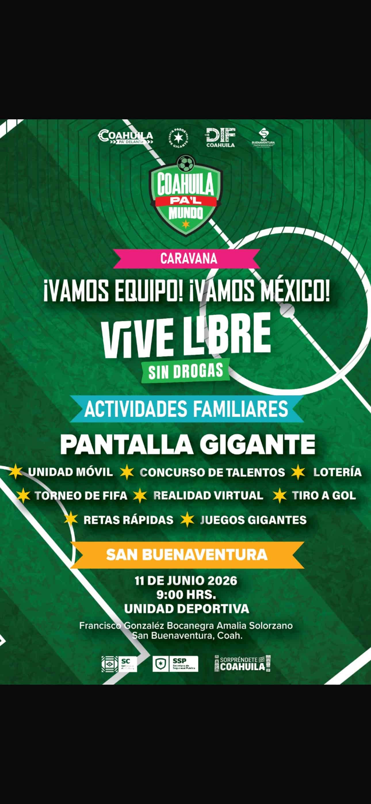 DIF Municipal San Buenaventura invita a jornada deportiva gratuita