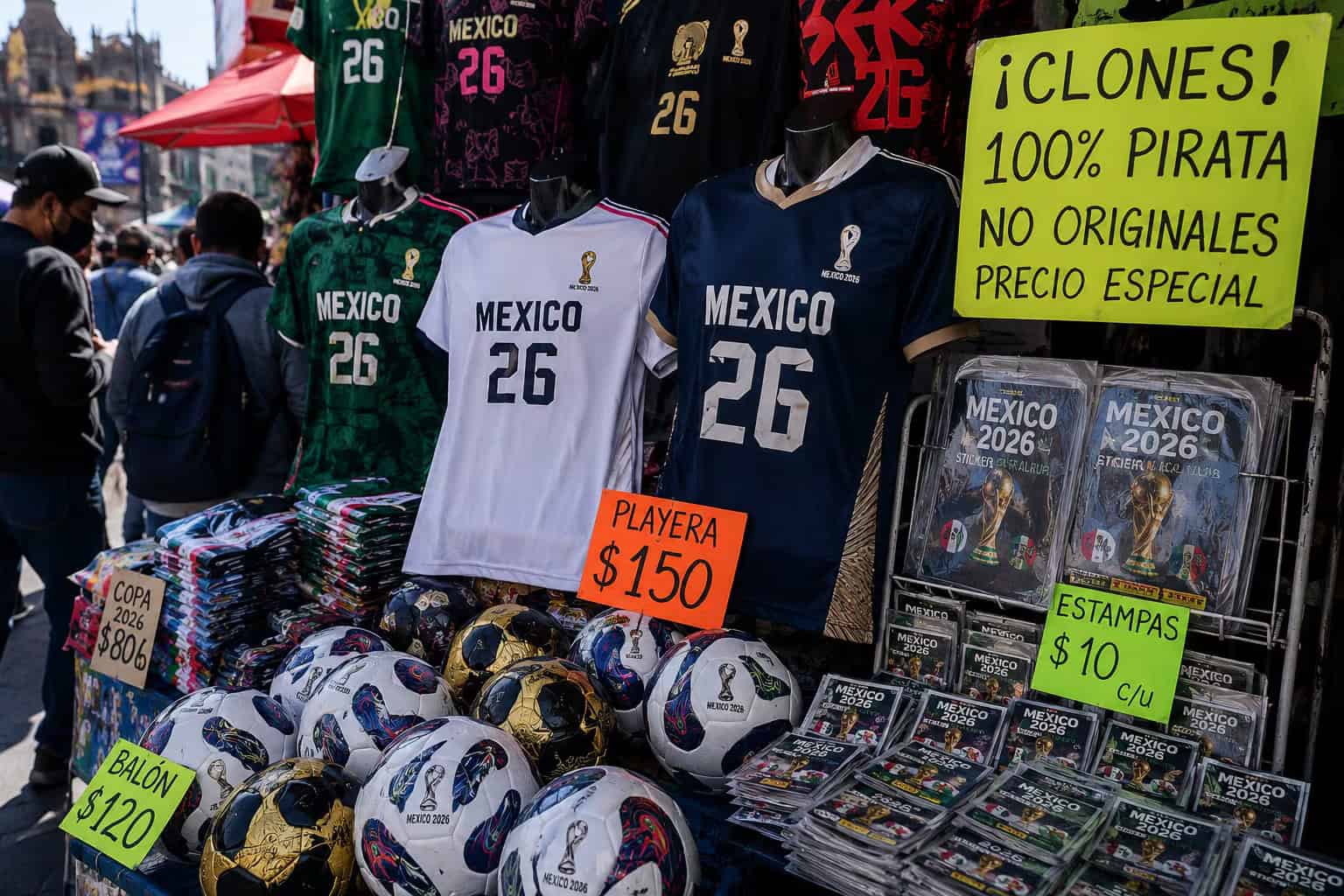 CDMX advierte sobre playeras piratas del Mundial 2026