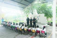 Visita de Laura Jiménez al Jardín de Niños Arcoíris en Múzquiz