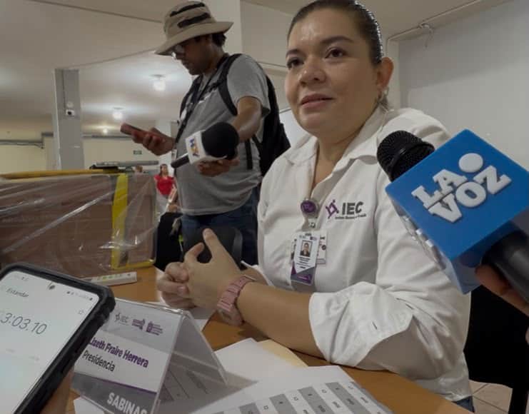 Paquetes electorales del IEC son trasladados en Sabinas