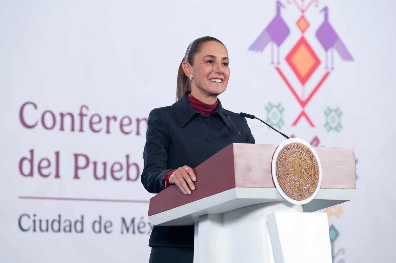 Claudia Sheinbaum celebra triunfo de la Selecci&oacute;n Mexicana en el Azteca