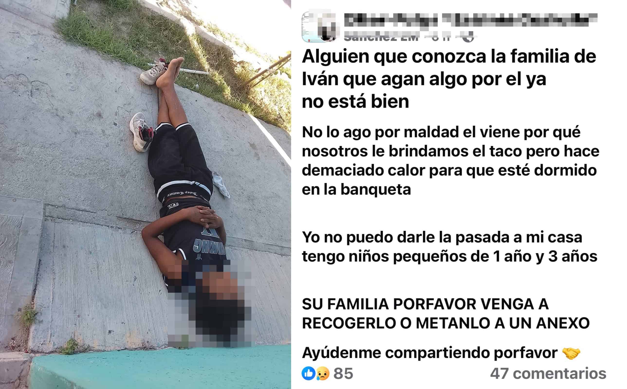 Claman ayuda para  menor vulnerable en Sabinas