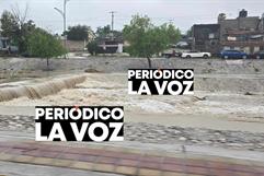 Río Monclova alcanza niveles críticos tras intensas lluvias