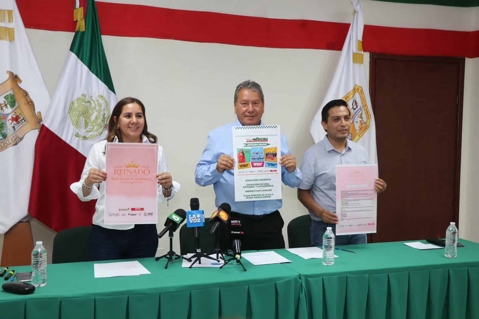 Presenta &Oacute;scar R&iacute;os cartelera art&iacute;stica y convocatoria para el Reinado de la Feria de la Villa San Juan de Sabinas 2026