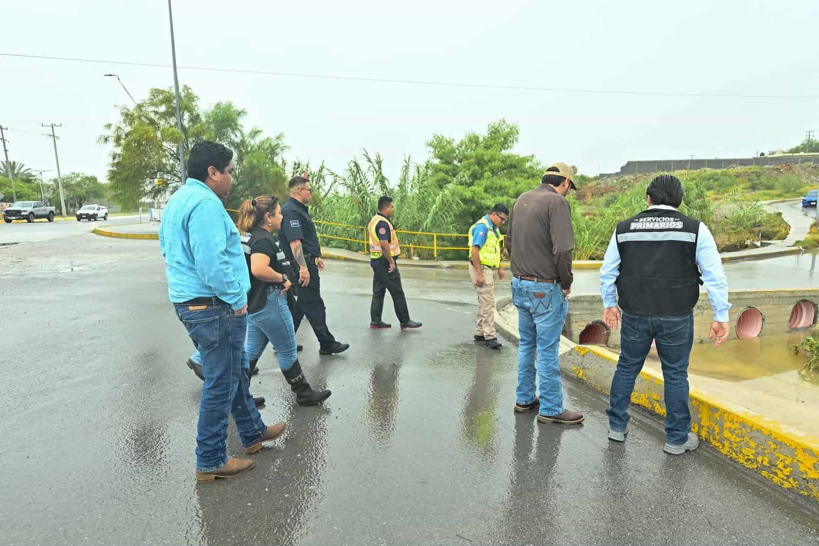 Carlos Villarreal lidera operativo por lluvias intensas en Monclova