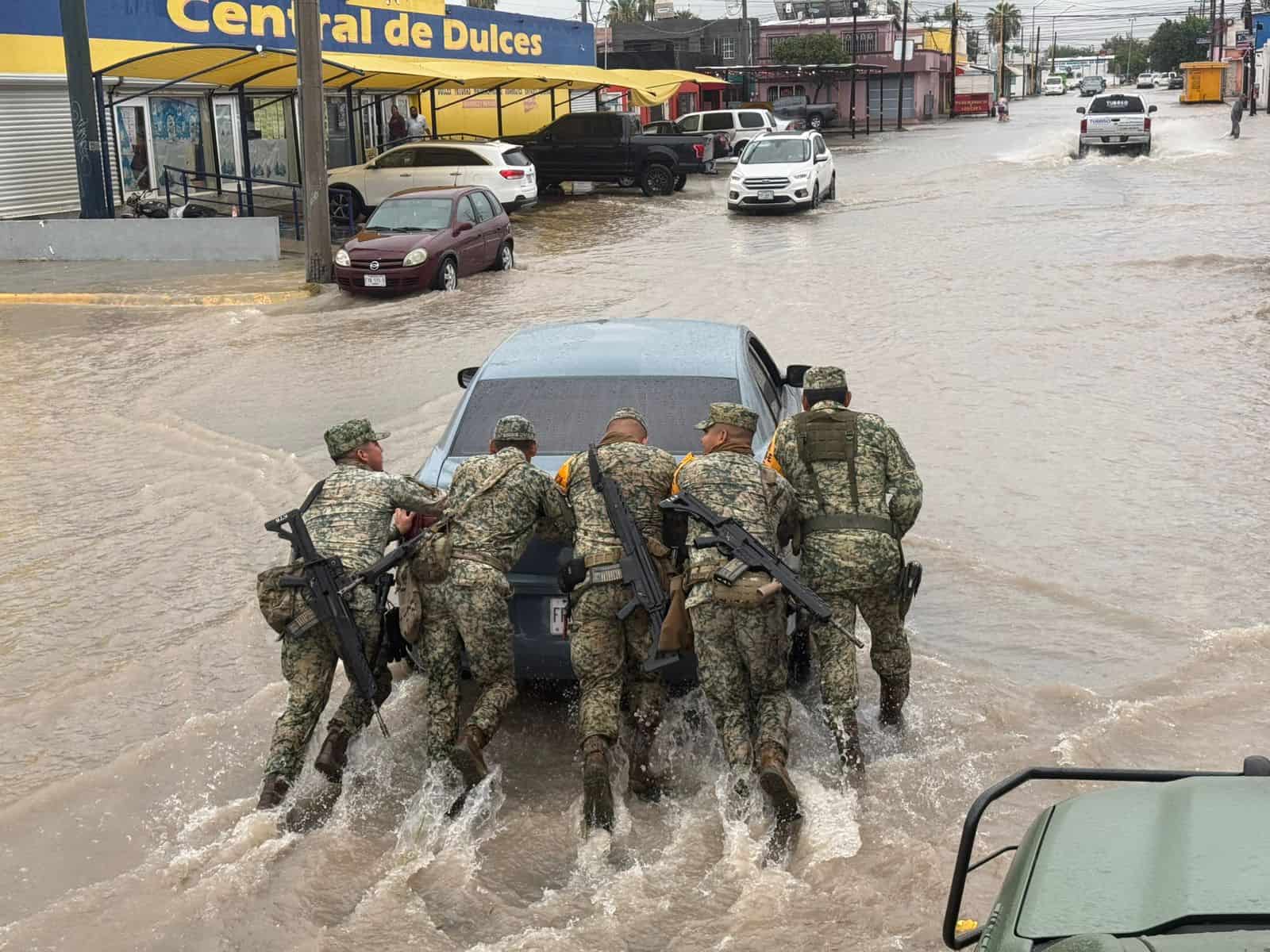 Ej&eacute;rcito Mexicano activa Plan DN-III-E en Monclova por inundaciones