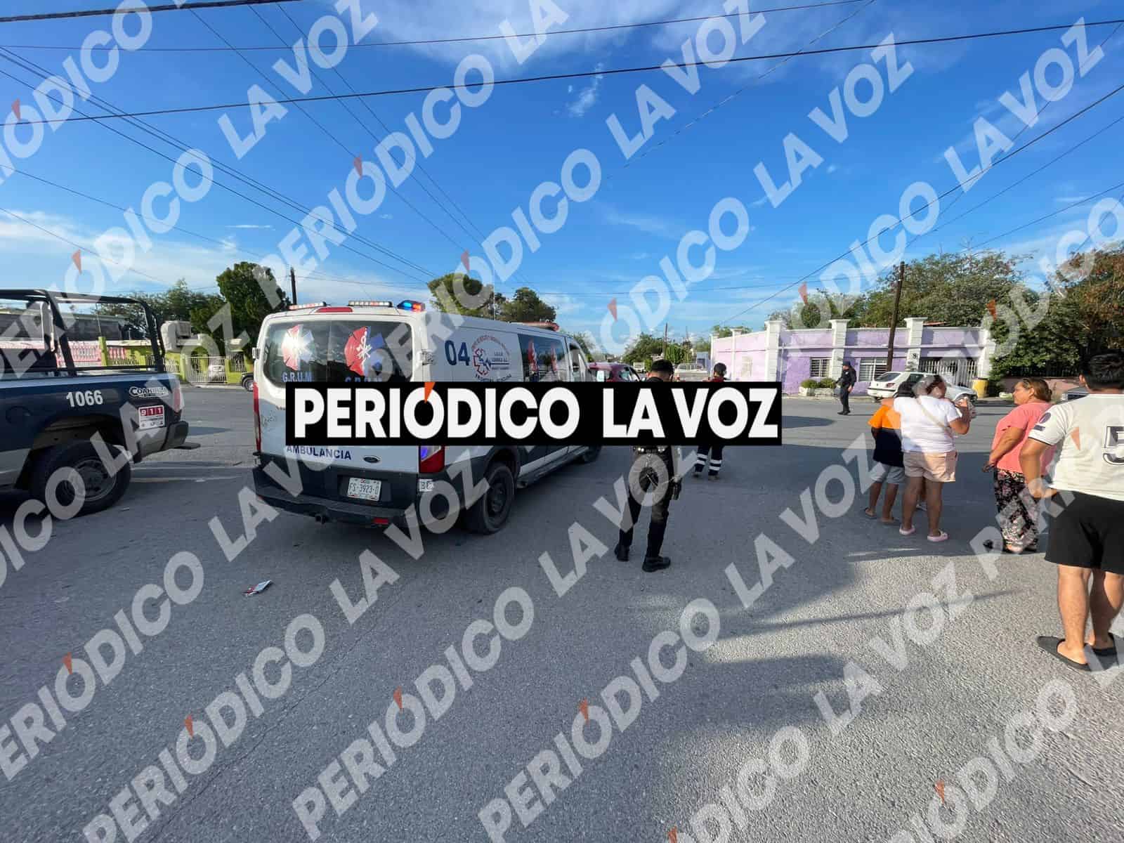 Menor se lesiona en accidente de camionetas en Frontera