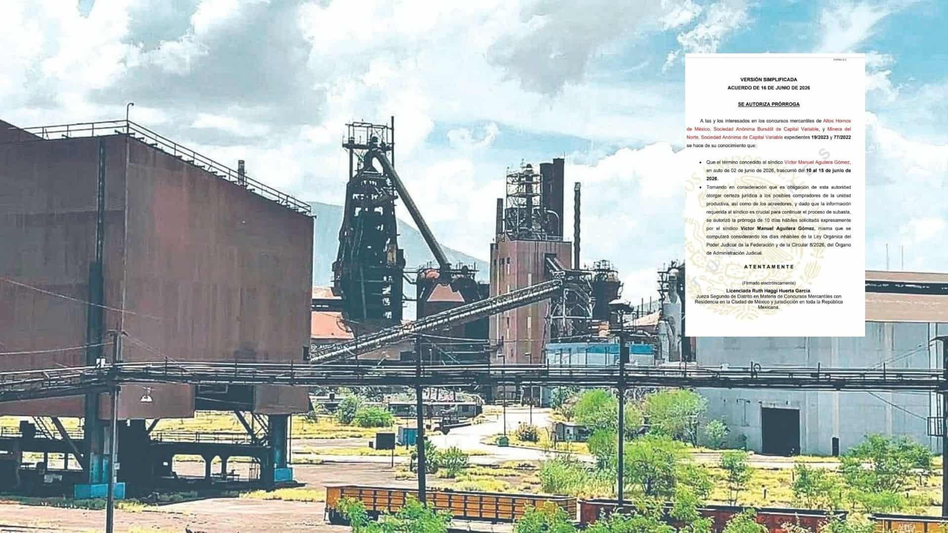 Nuevo retraso en la subasta de AHMSA; juez concede pr&oacute;rroga al s&iacute;ndico para definir bases