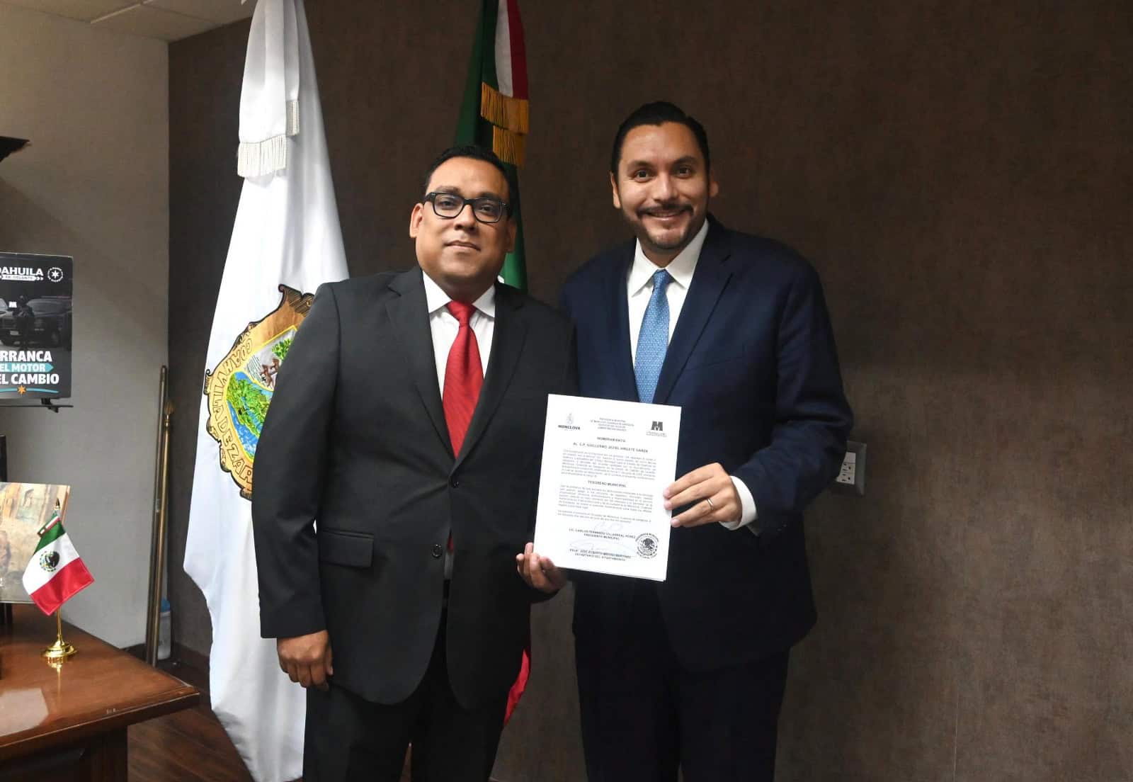 Carlos Villarreal realiza ajustes en su gabinete en Monclova