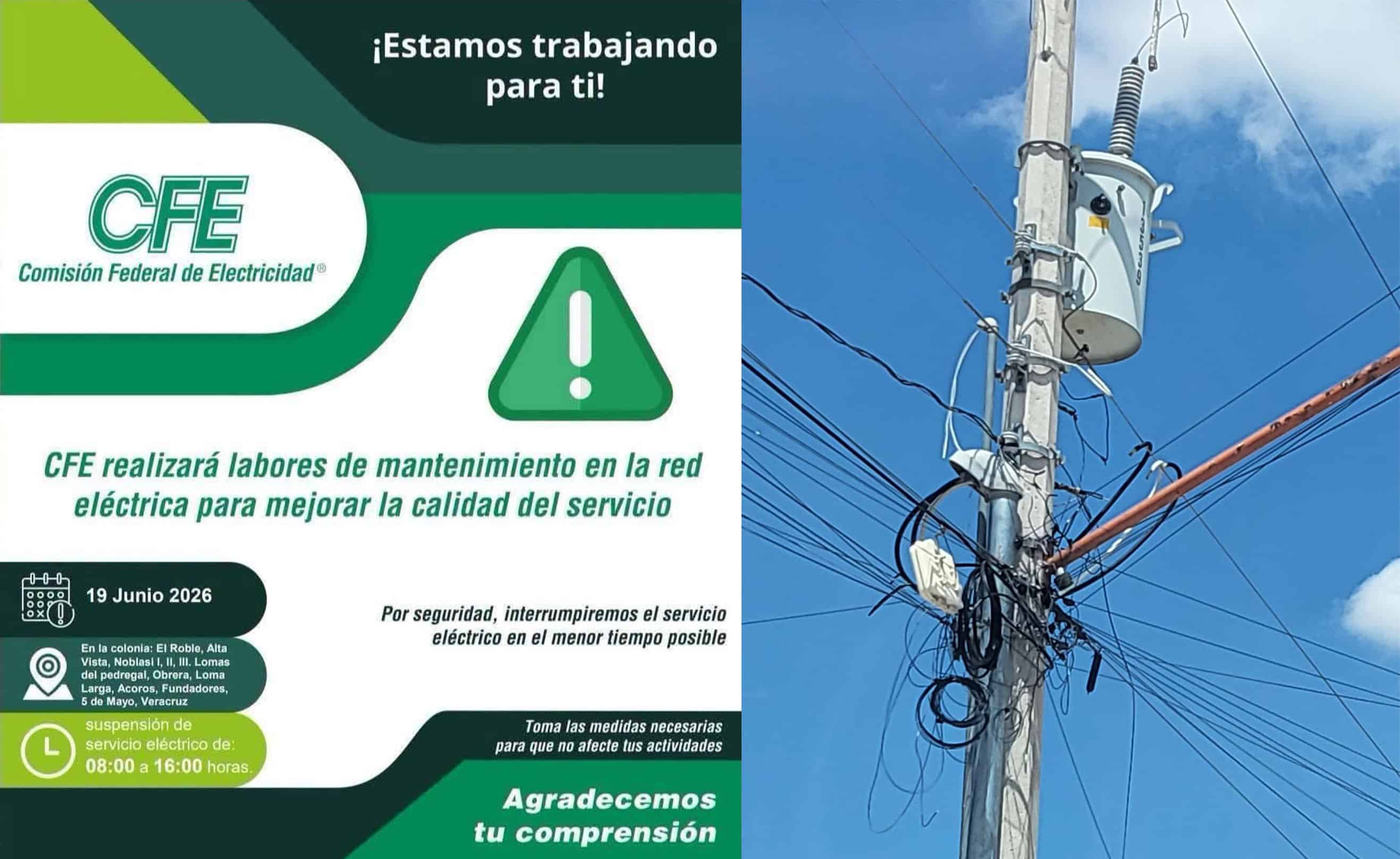 CFE suspende servicio el&eacute;ctrico por 10 horas en 11 colonias de Ciudad Acu&ntilde;a