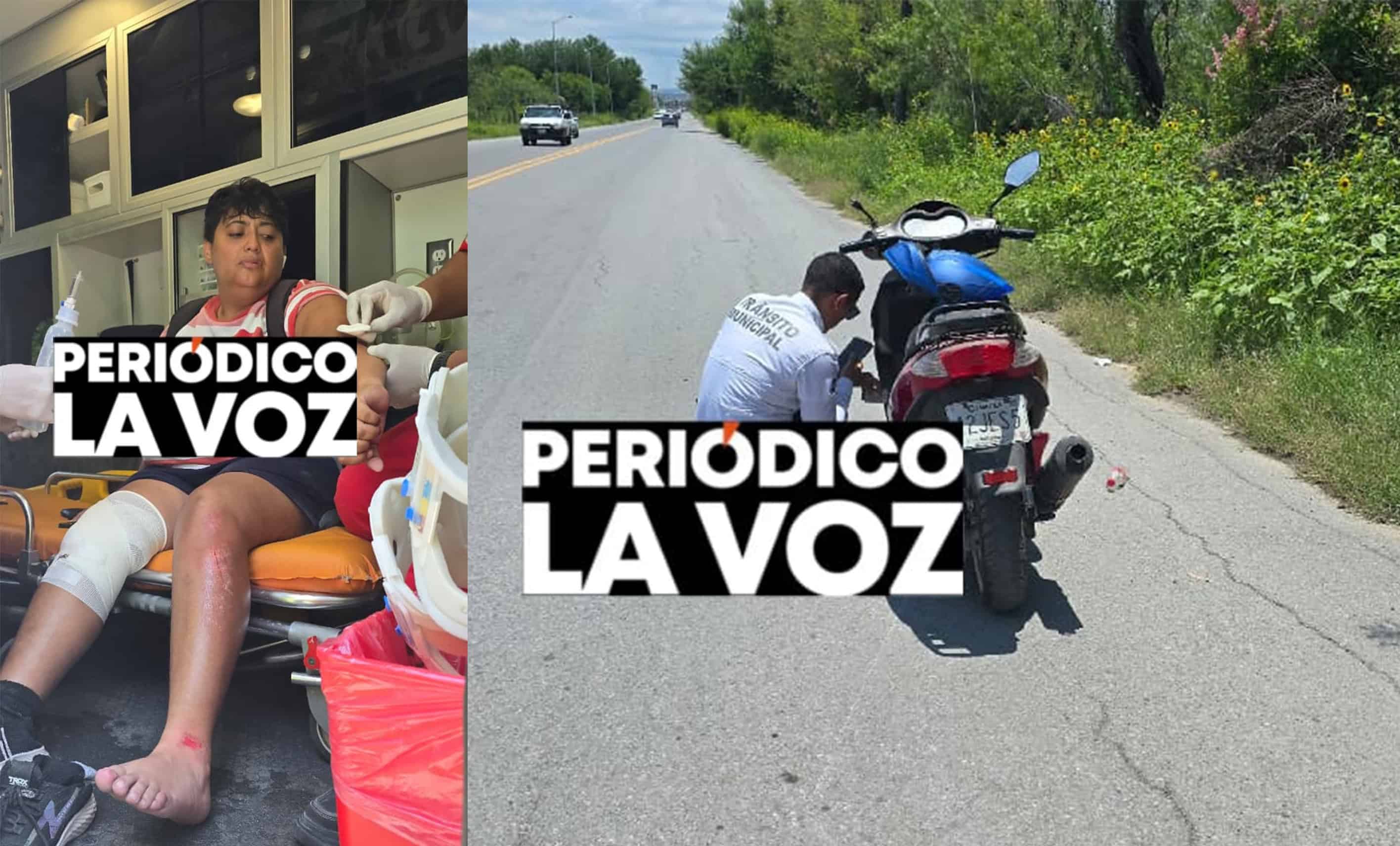 La tumba cafre  de moto y huye; Mujer de Monclova derribada por camioneta que se da a la fuga