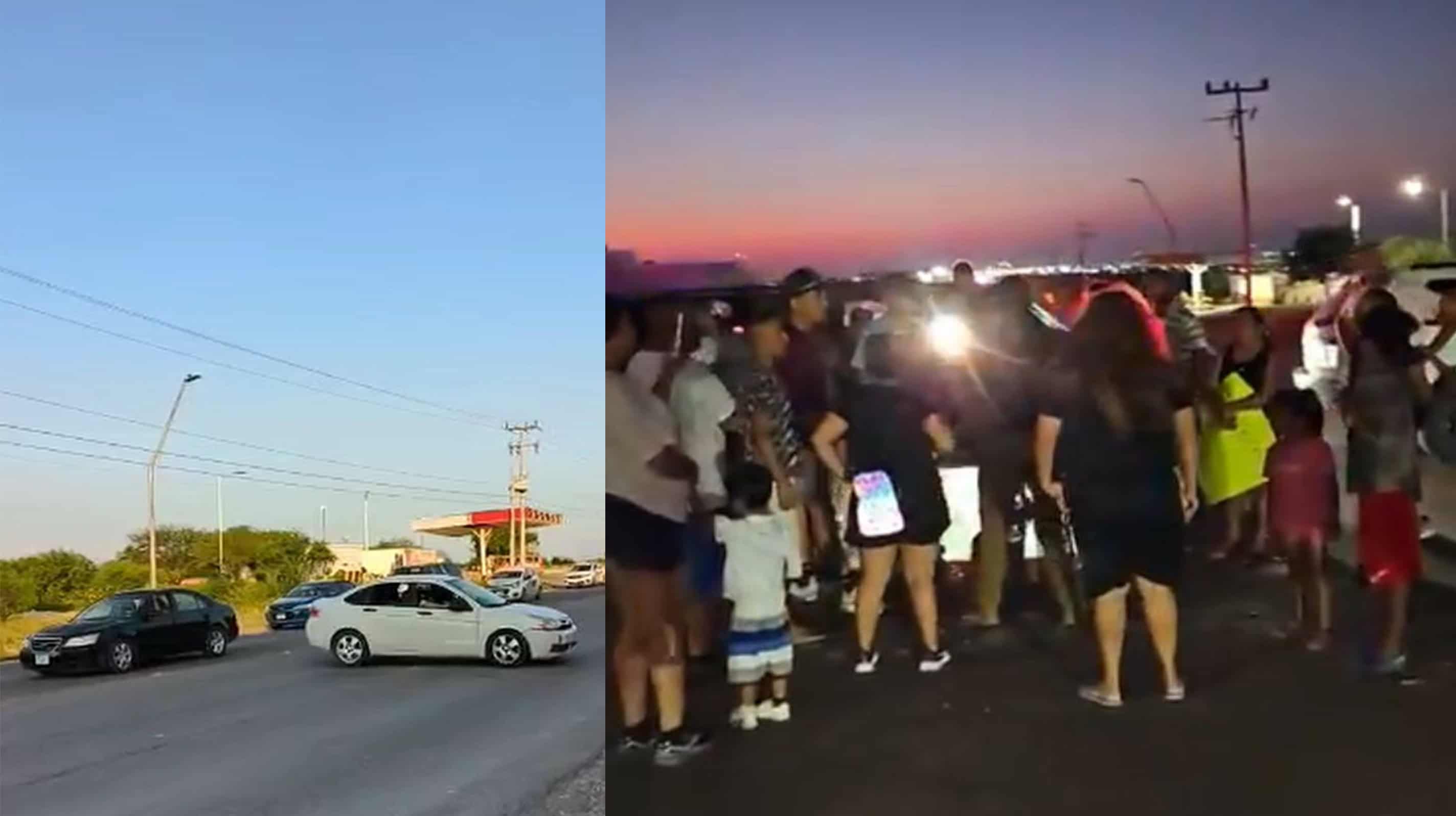 ecinos bloquean vialidad en Valle Poniente por tres d&iacute;as sin energ&iacute;a el&eacute;ctrica