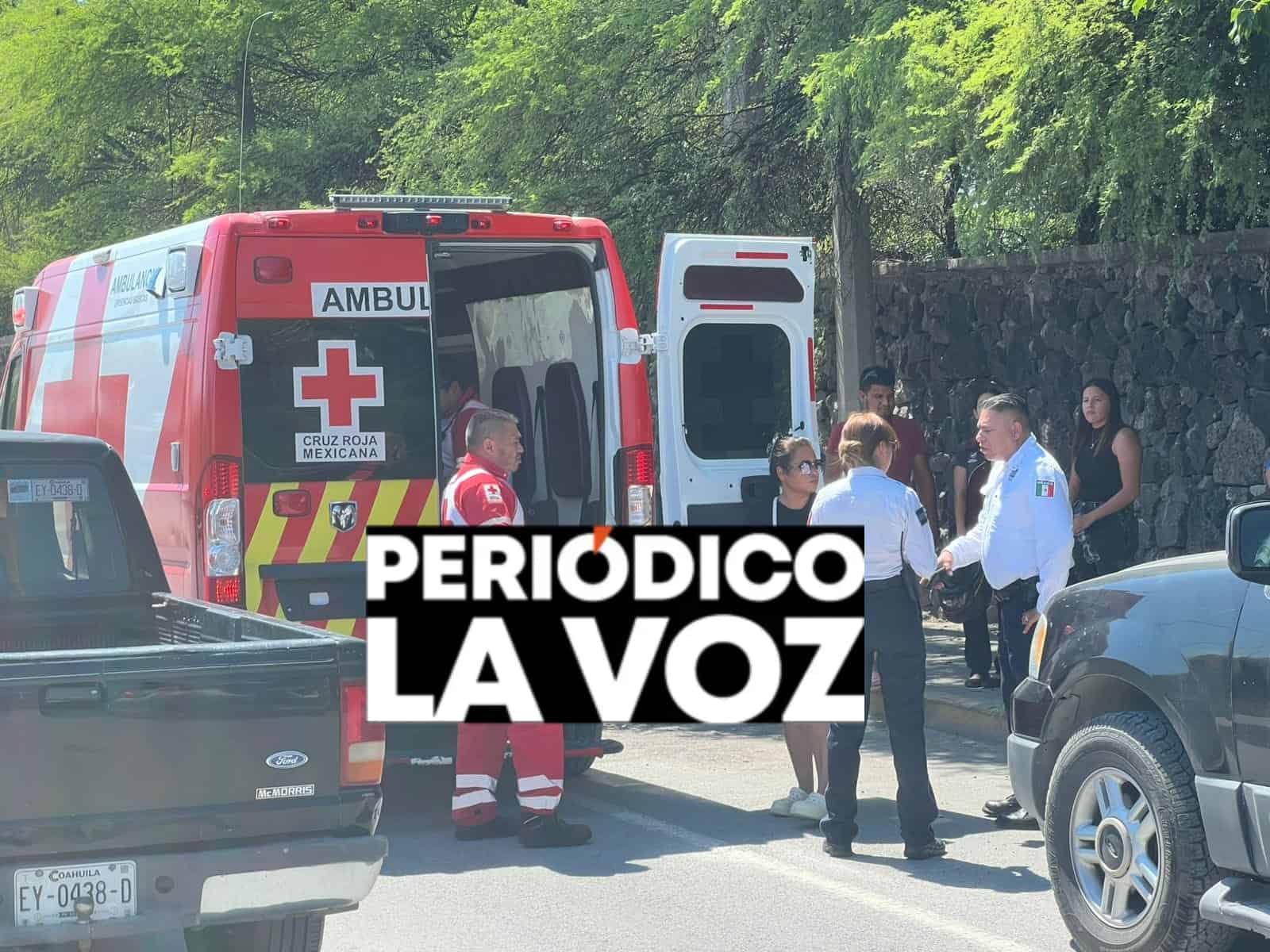 Accidente en Monclova: motociclista herido tras choque con camioneta