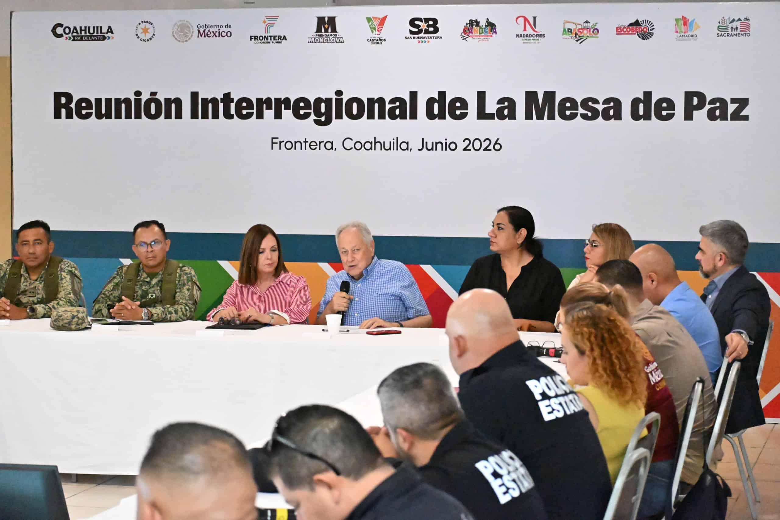 Sari P&eacute;rez Cant&uacute; encabeza reuni&oacute;n de seguridad en Frontera
