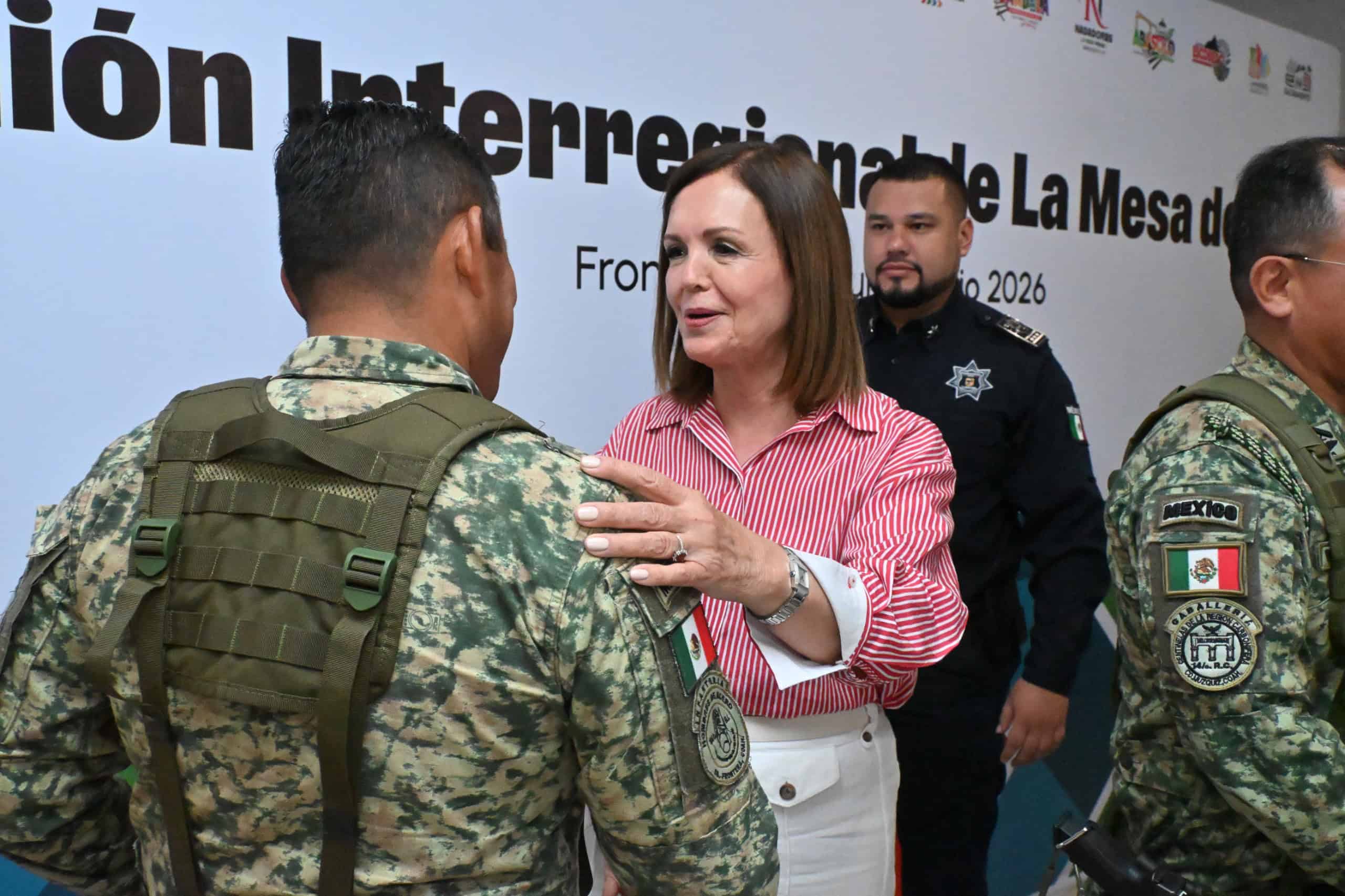 Sari P&eacute;rez Cant&uacute; encabeza reuni&oacute;n de seguridad en Frontera