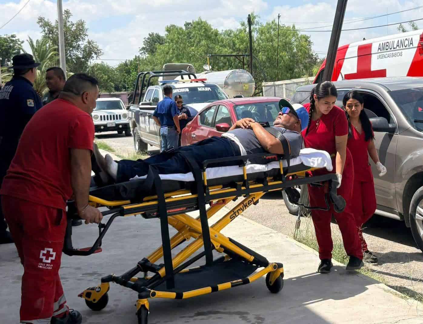 Juan N resulta herido en accidente vial en Sabinas