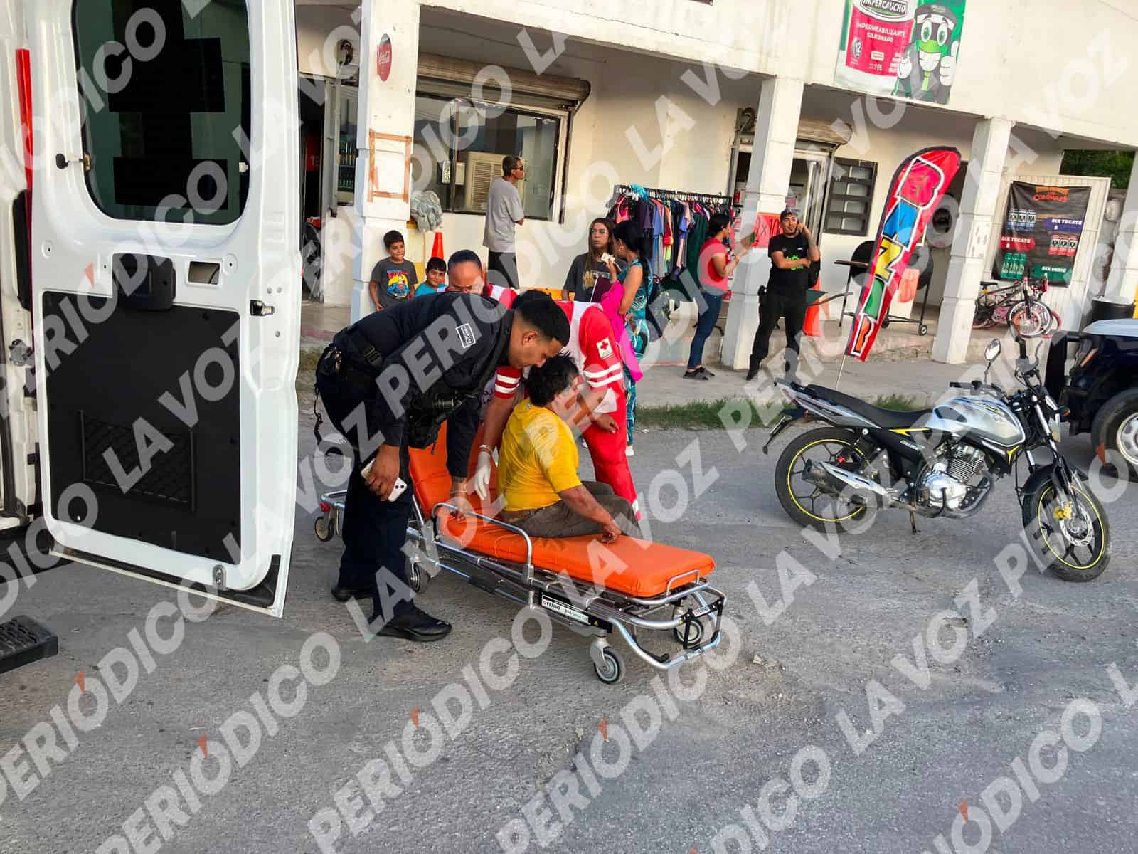 Motociclista Herminio P&eacute;rez resulta lesionado en Monclova