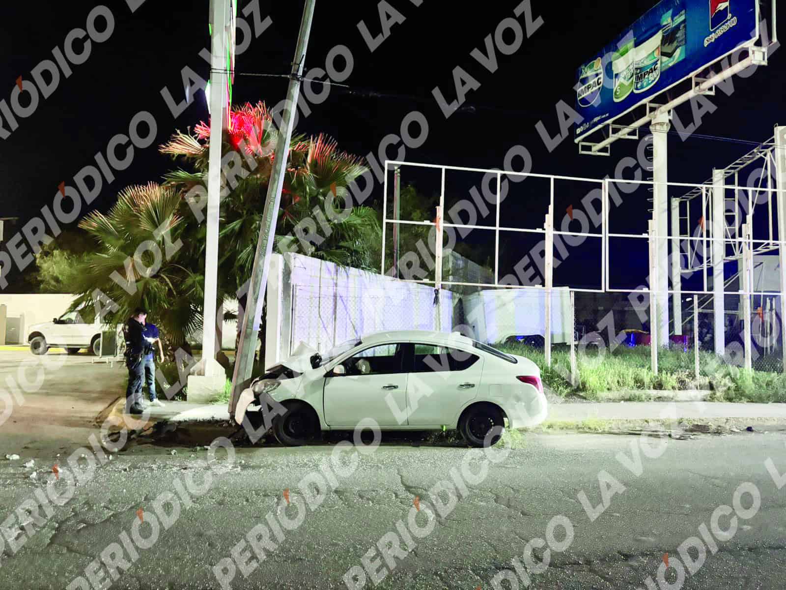 Frontera: Conductor sufre accidente tras maniobra brusca