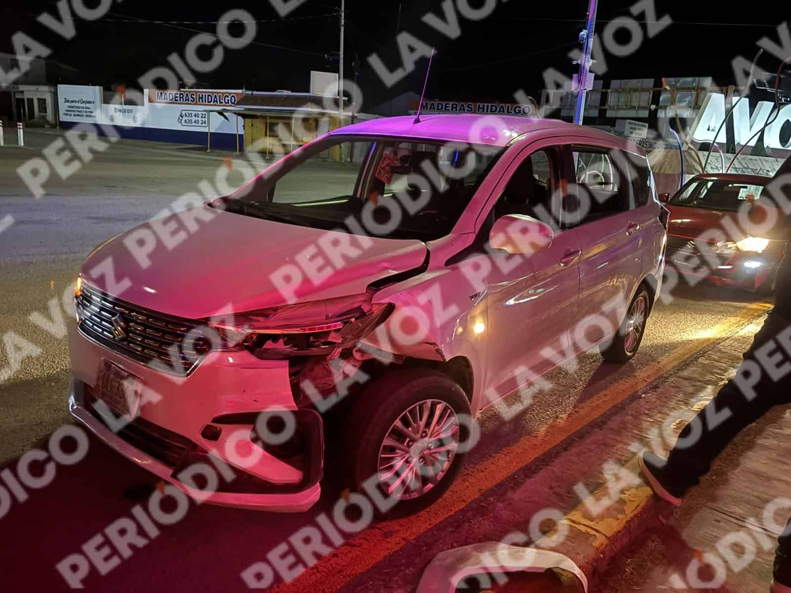 Monclova: Conductora en sentido contrario genera accidente vehicular