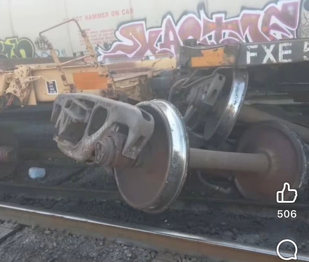 Descarrilamiento de tren de Ferromex en Ciudad Frontera moviliza personal