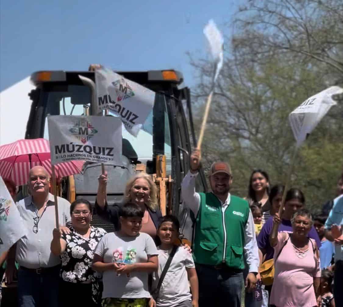Laura Jim&eacute;nez Guti&eacute;rrez arranca construcci&oacute;n de puente en M&uacute;zquiz