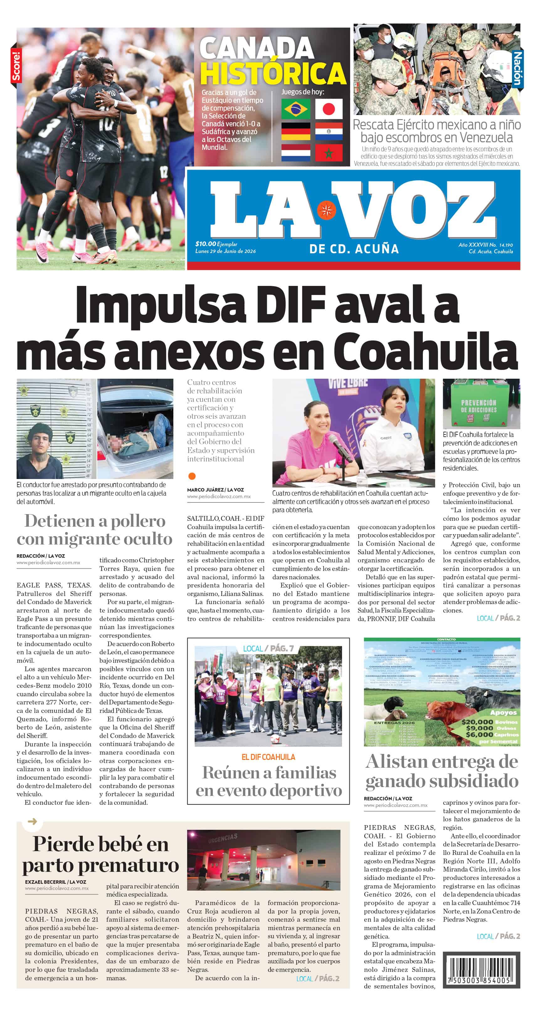 Portada Acu&ntilde;a