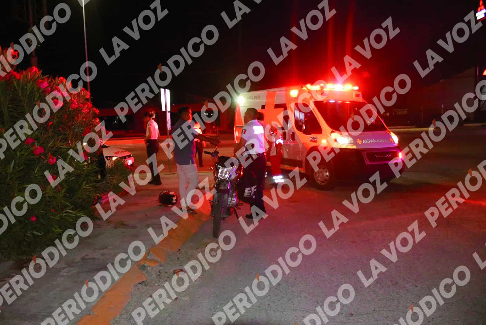 Accidente en Monclova: motociclista herido en bulevar Harold R. Pape