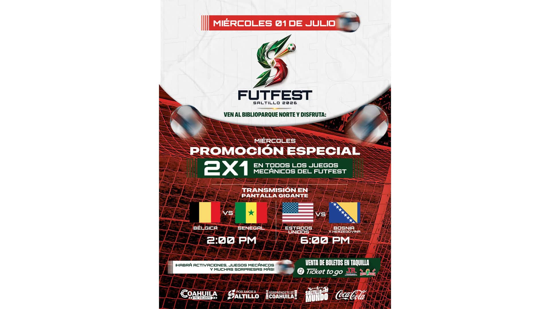 Saltillo se prepara para el FUTFEST 2026 con actividades y partidos