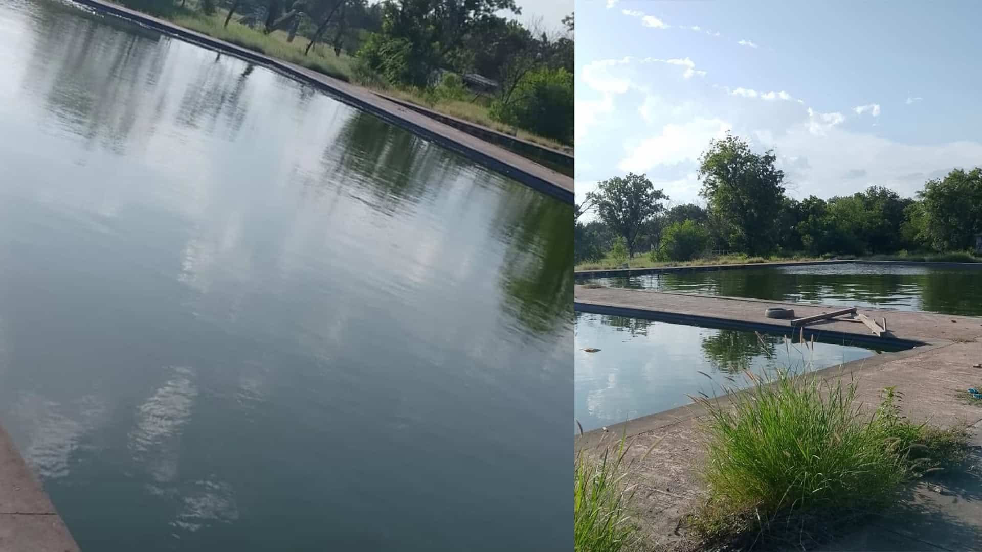 Albercas del Deportivo AHMSA al tope de agua estancada