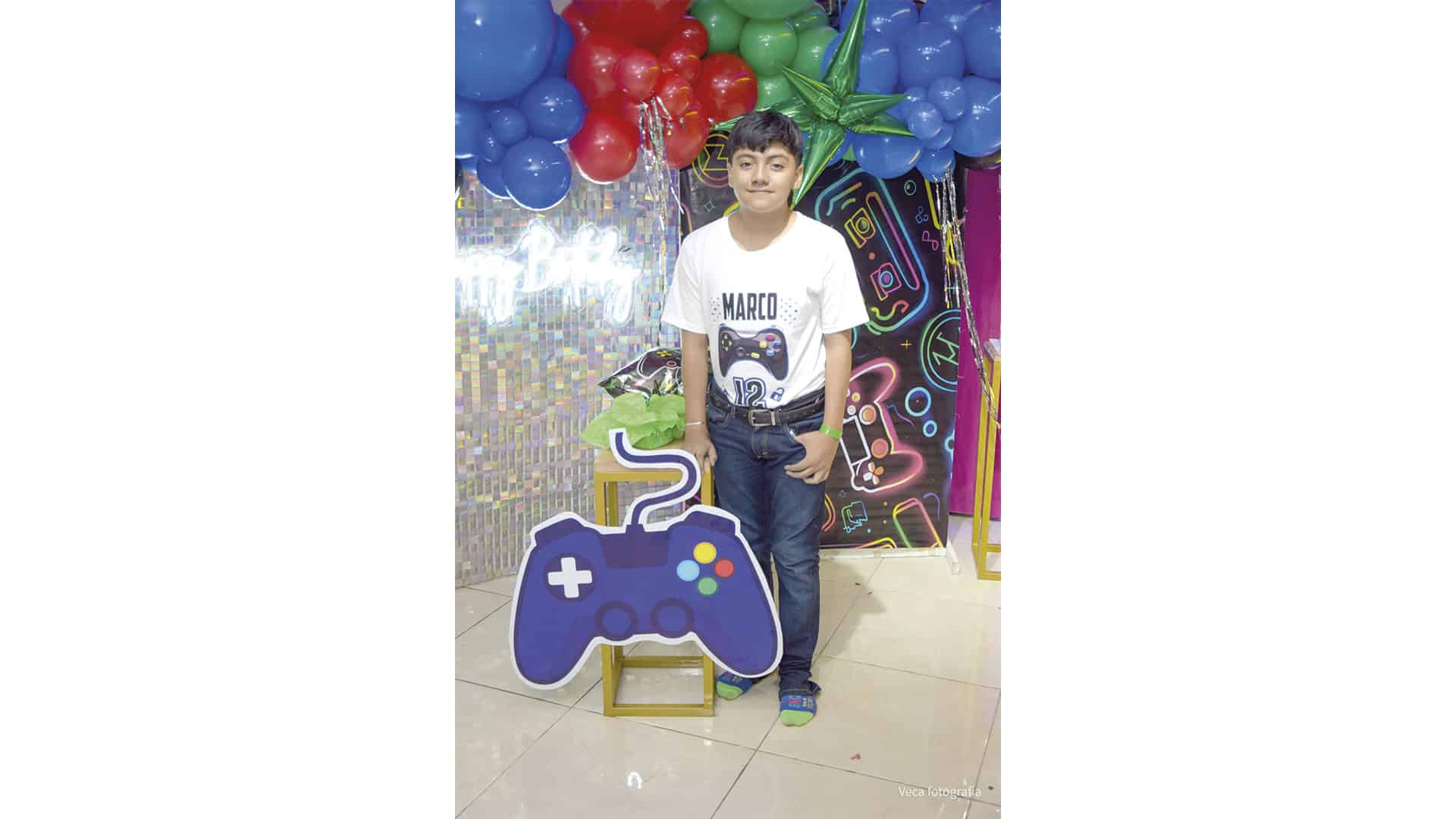 Marco Gianluca celebra su cumplea&ntilde;os 12 rodeado de familia y amigos