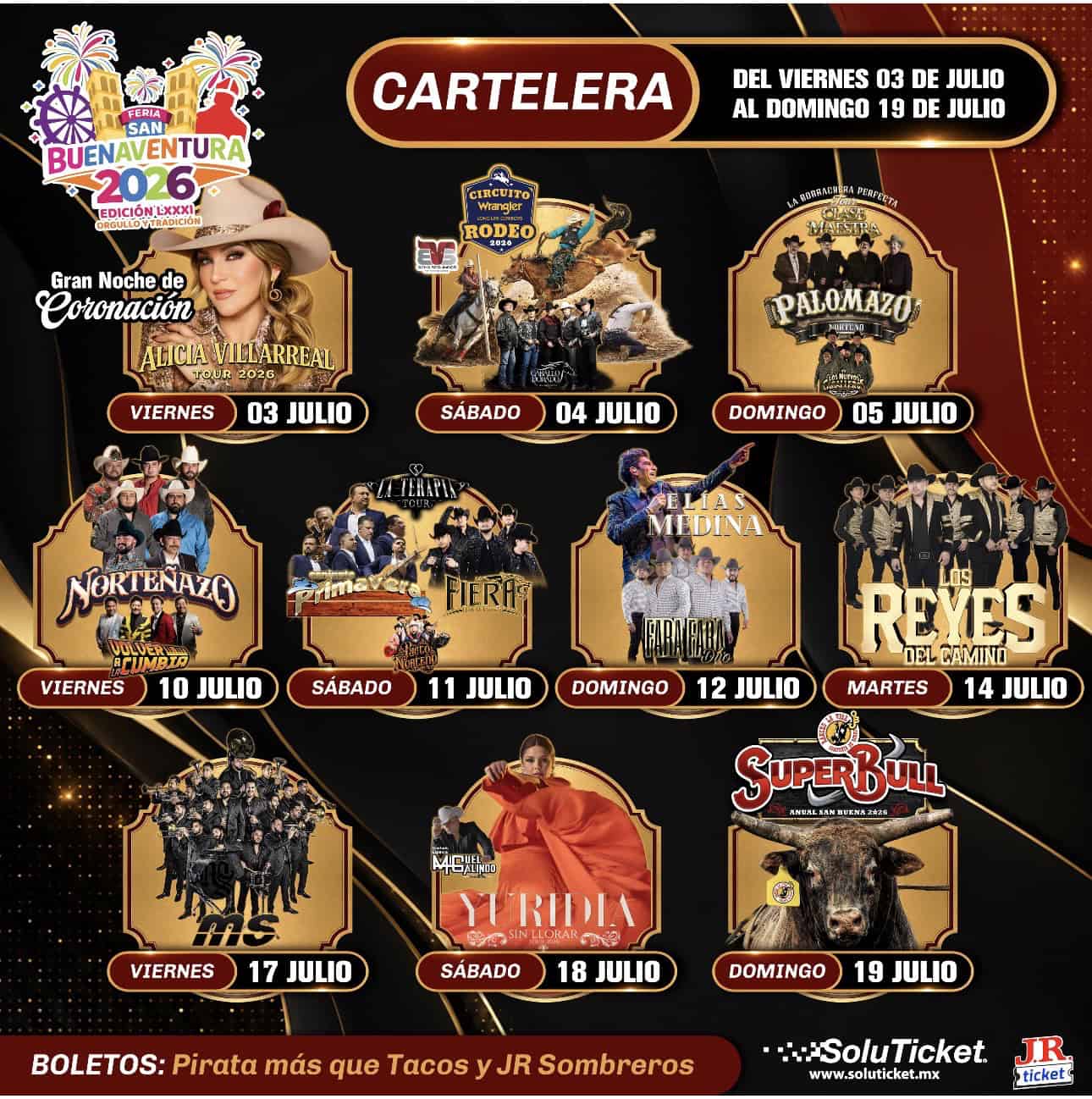 Inicia la Feria de San Buenaventura 2026 con eventos culturales y conciertos